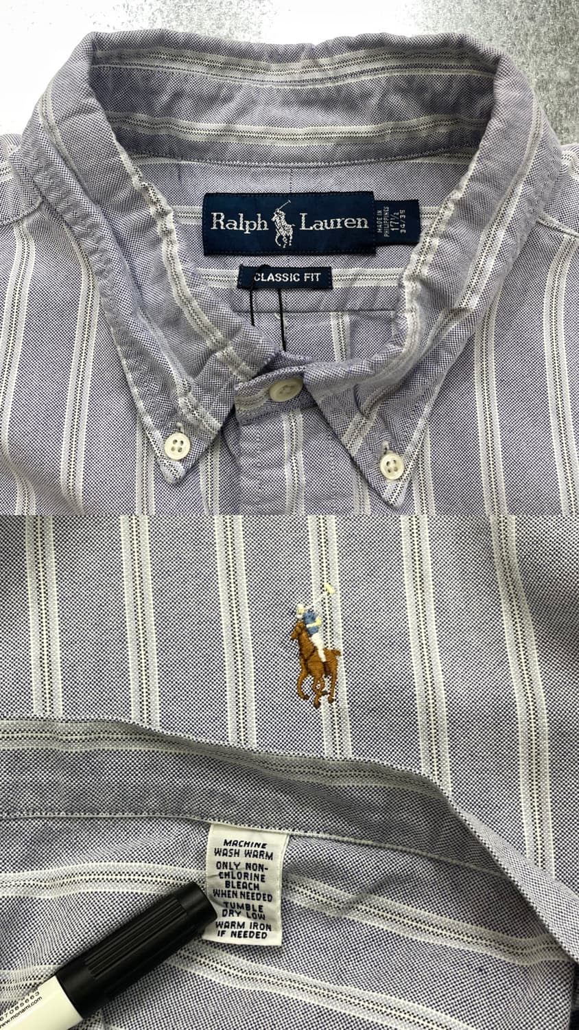 (17 1/2) POLO 폴로 랄프로렌 스트라이프 셔츠 클래식핏 상품이미지10