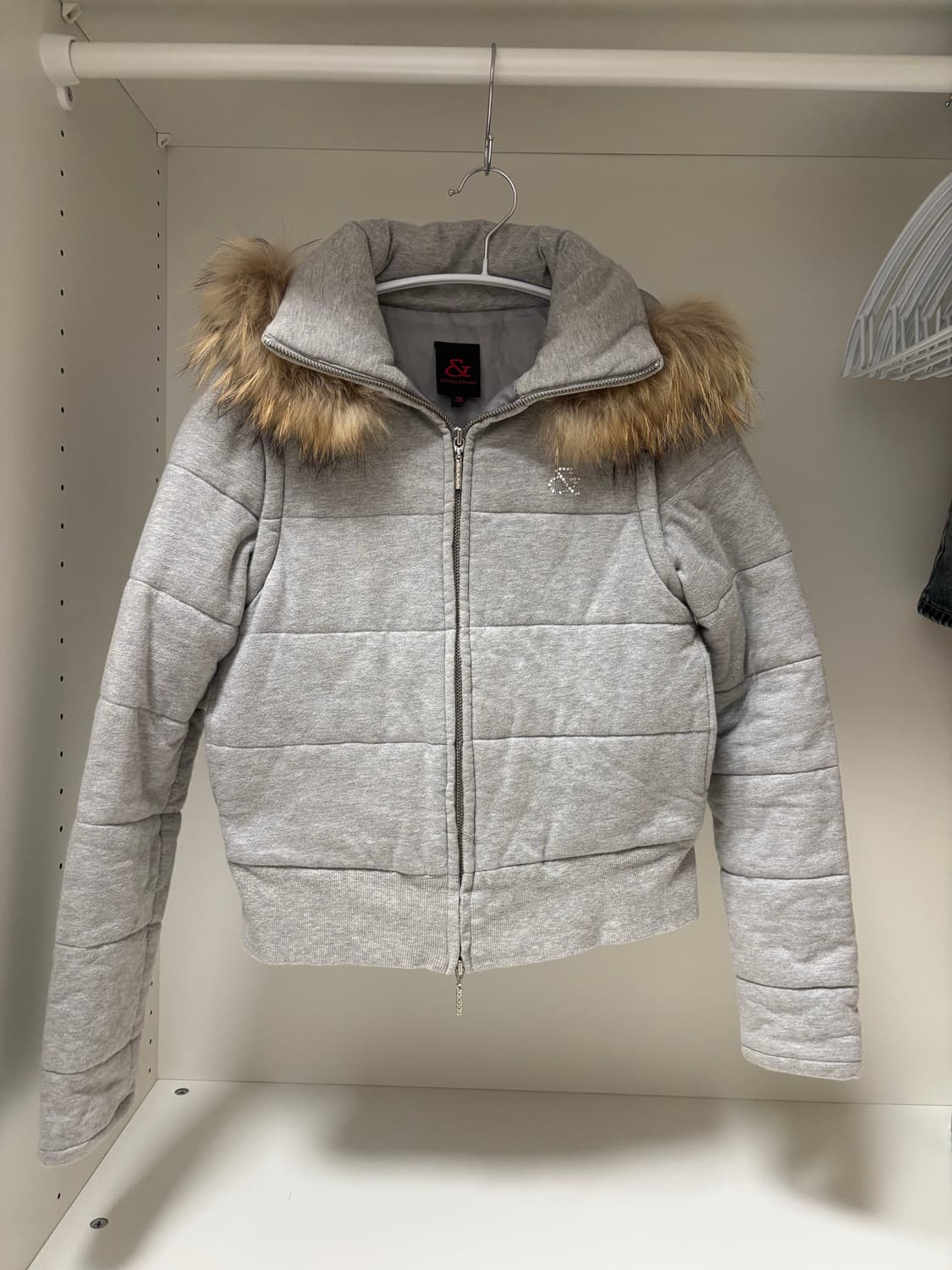 PINKY&DIANNE 핑키앤다이안 그레이 후드 자켓 집업 큐빅 갸루 상품이미지1