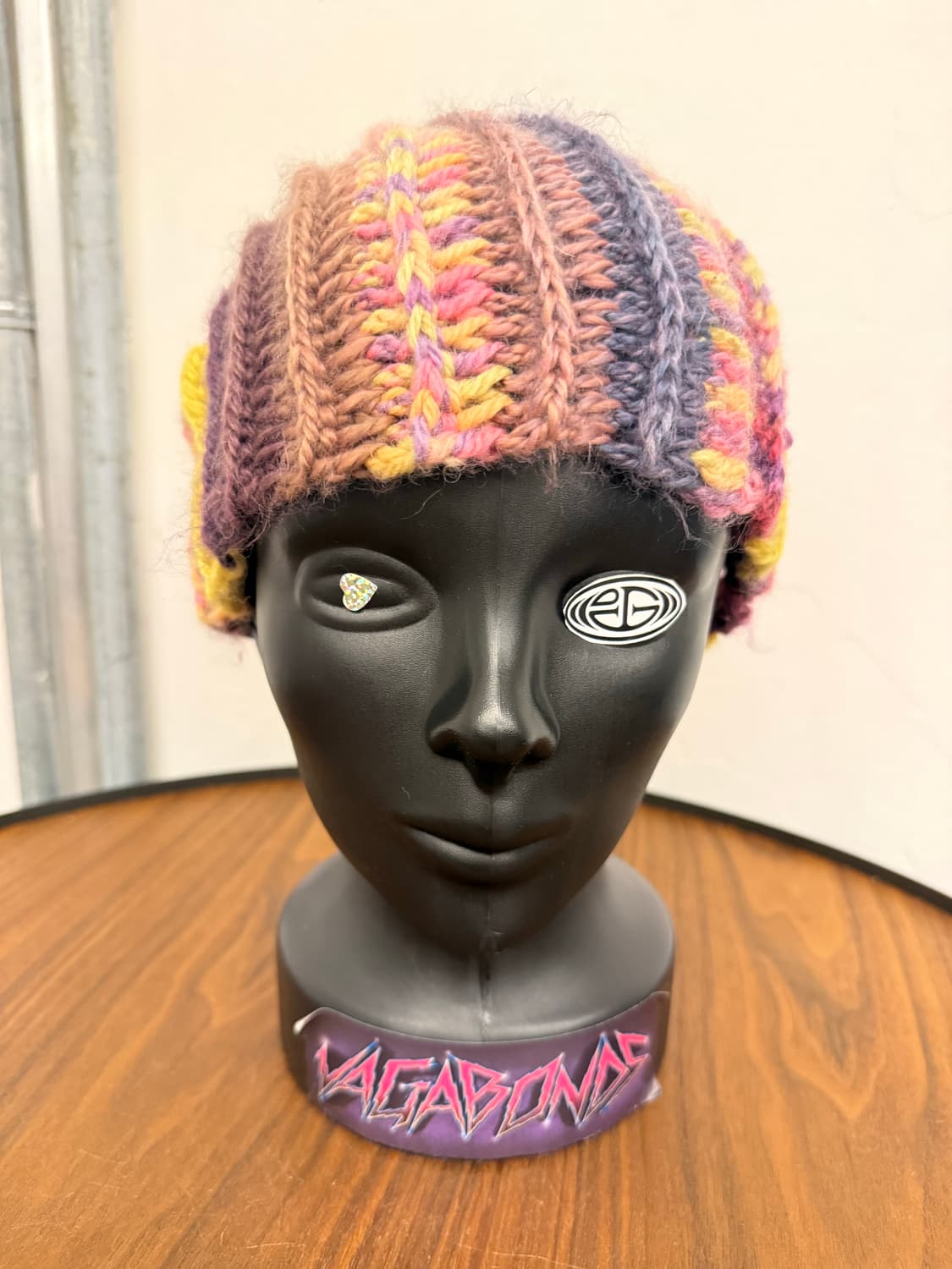 멀티컬러 청키 스트라이프 비니 핸드메이드 상품이미지5