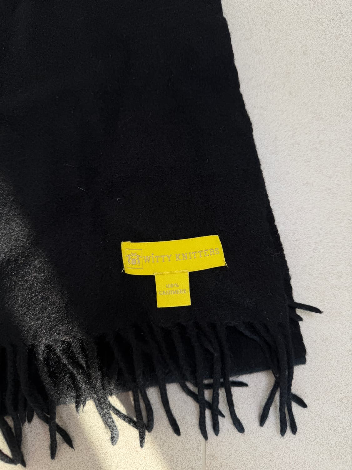 Cashmeer 100 black muffler 상품이미지2