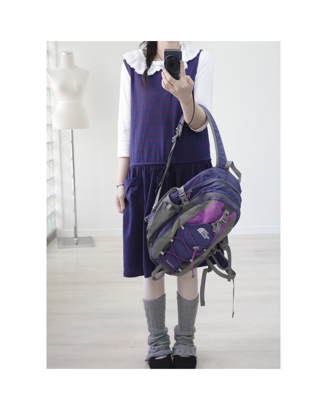 노스페이스 백팩 Northface purple backpack 상품이미지2