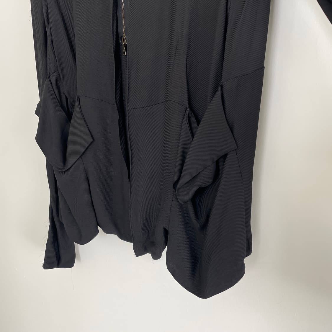 마르니 블랙 논카라 집업 가디건 상품이미지4