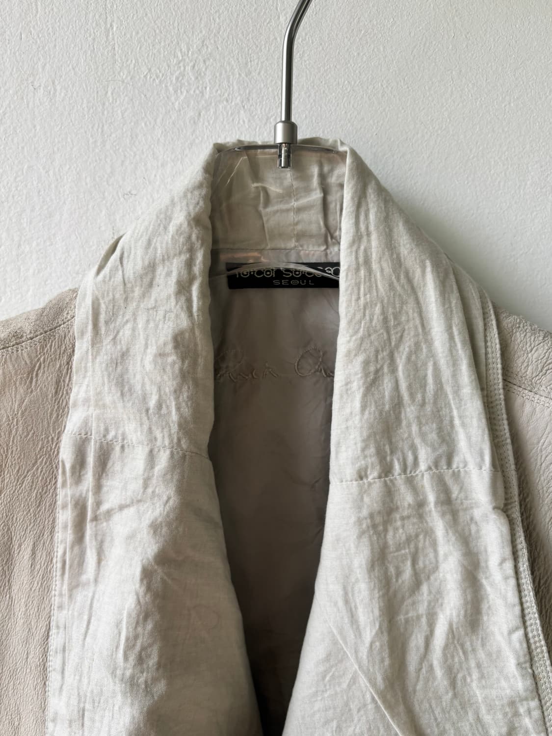 릭오웬스 07fw 램스킨 비대칭 하이넥 베스트 상품이미지4