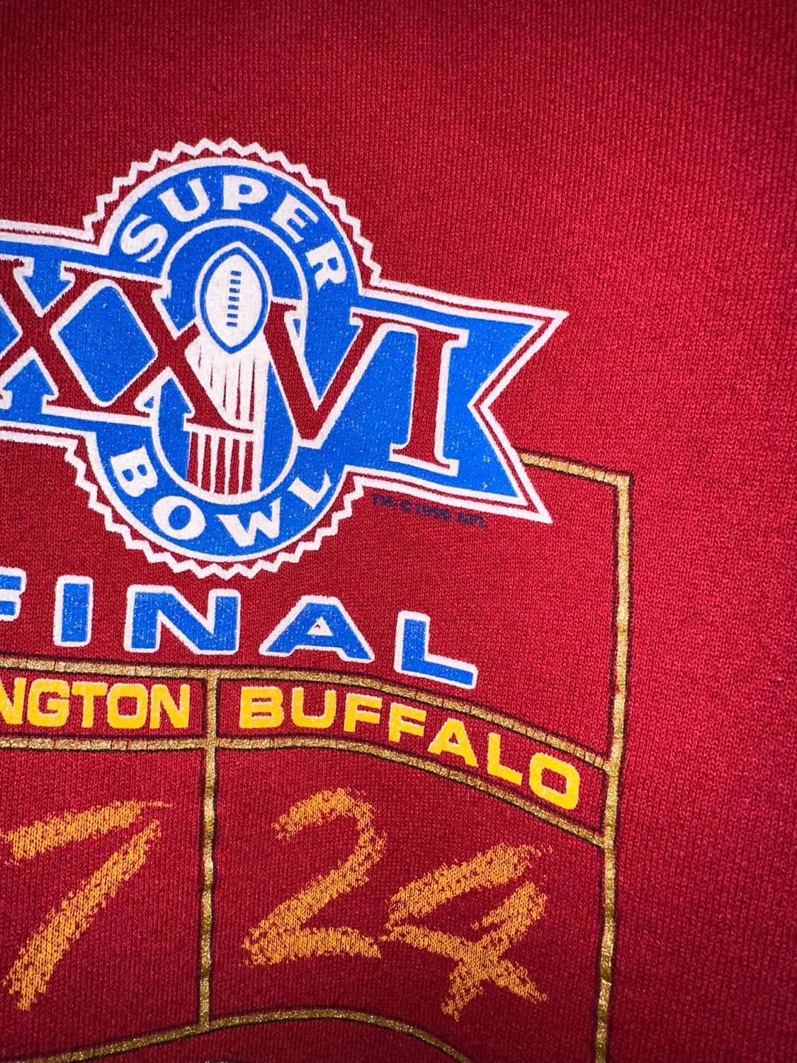 90‘s Nutmeg NFL Super Bowl logo sweat 상품이미지5