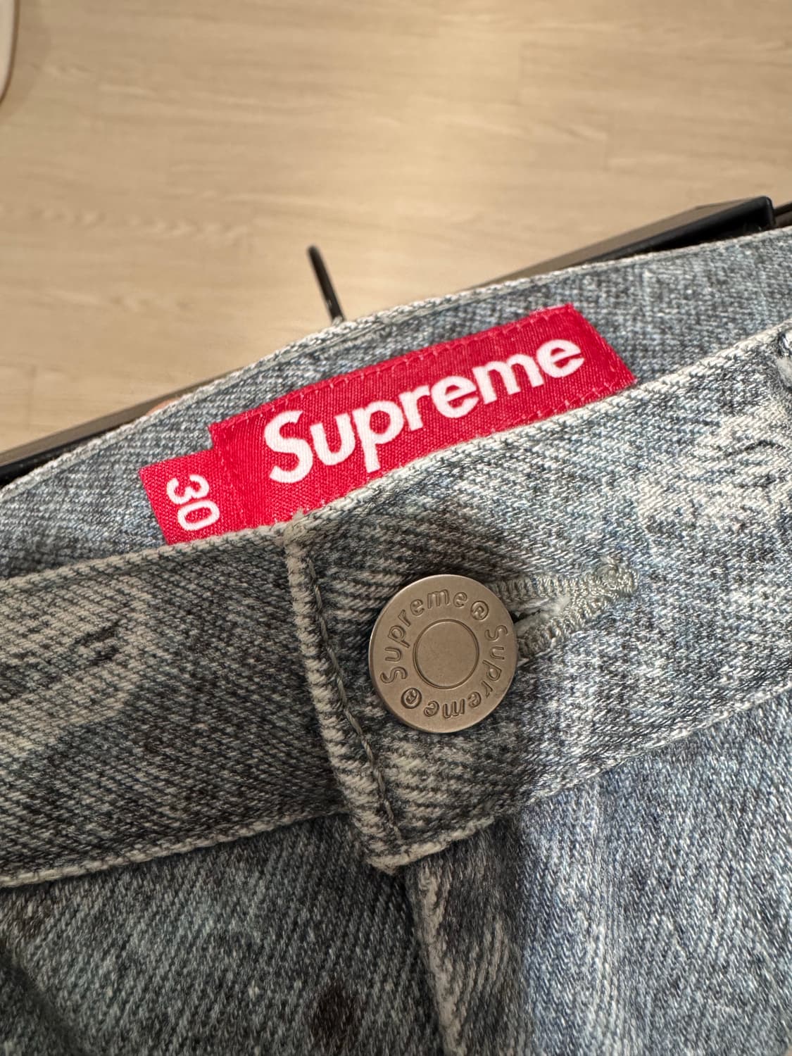 [30] 슈프림 HJR 트롱프뢰유 루즈핏 진블루 상품이미지3