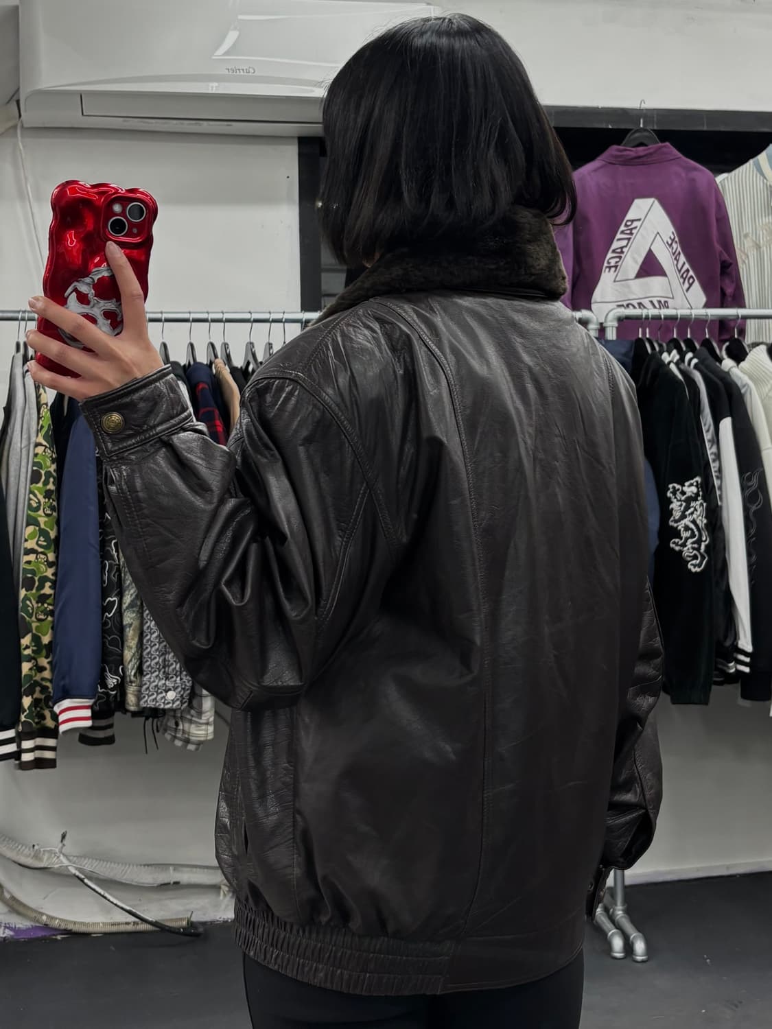 VTG 소가죽 퍼넥 가죽자켓 상품이미지4