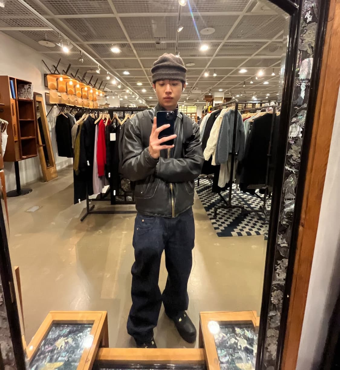 마가렛호웰 캐시미어 혼방 비니 커피컬러 상품이미지2