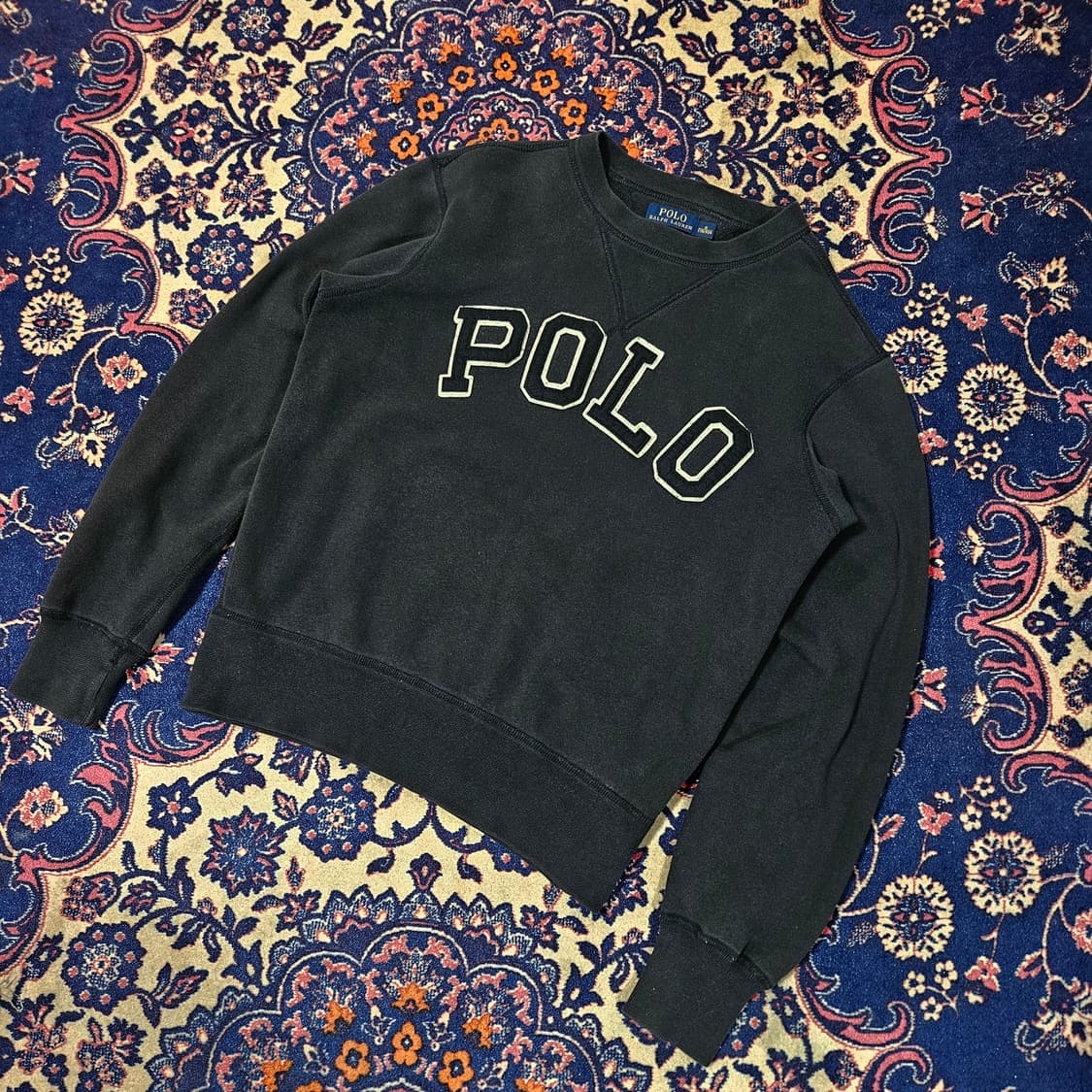 폴로랄프로렌 스펠아웃 빅로고 기모 맨투맨 S size 상품이미지1