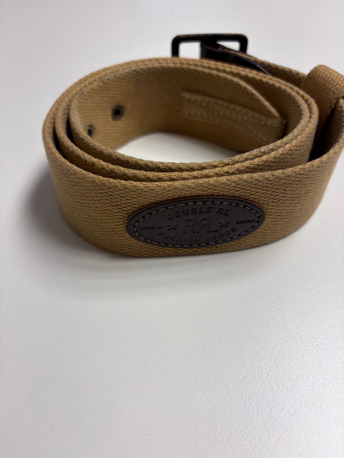 더블알엘(RRL) 서플러스 웨빙 천 벨트 (카키 / 32) 상품이미지2