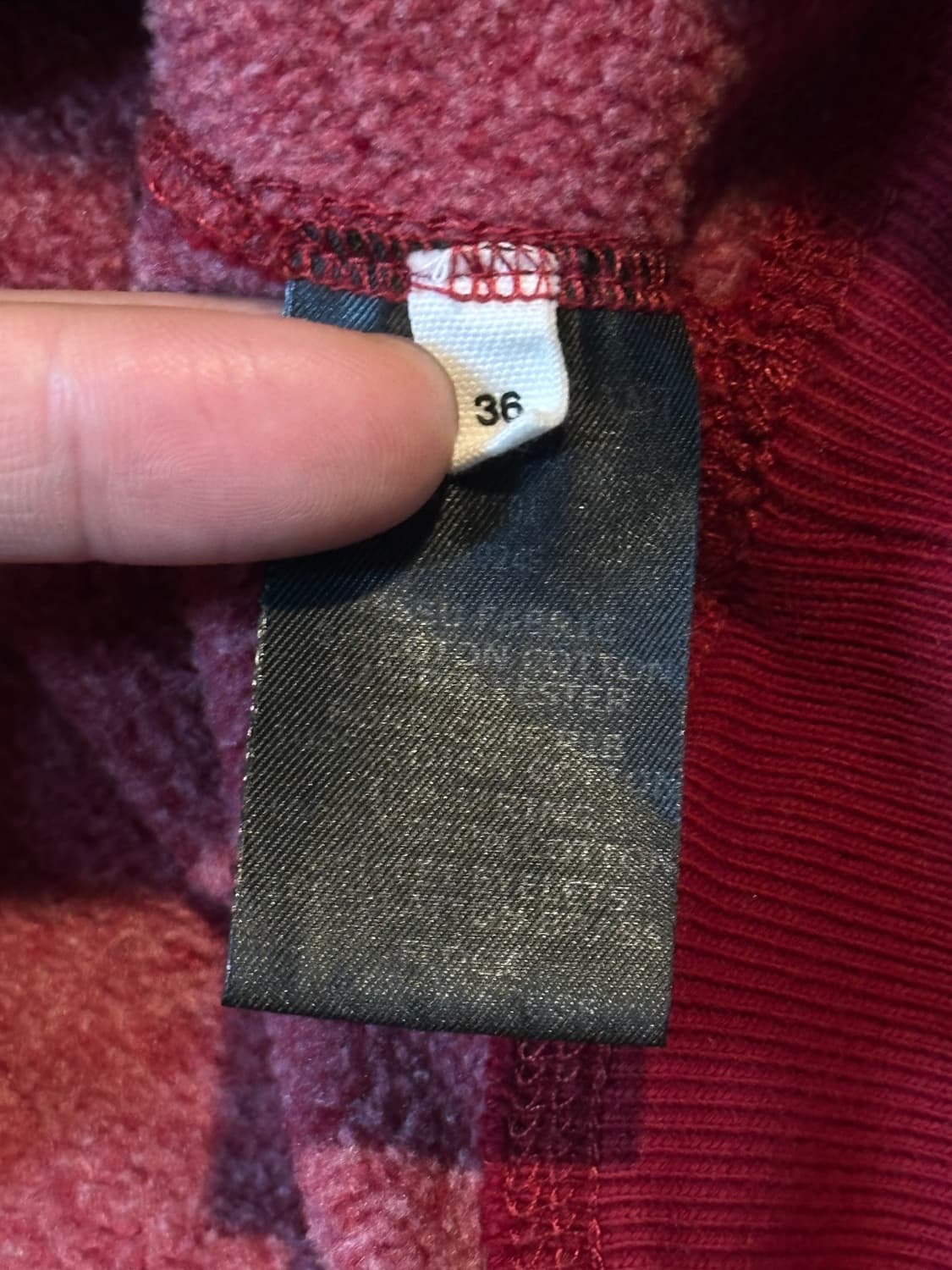 이자벨마랑 말리부 기모 후드티 버건디 36 상품이미지5