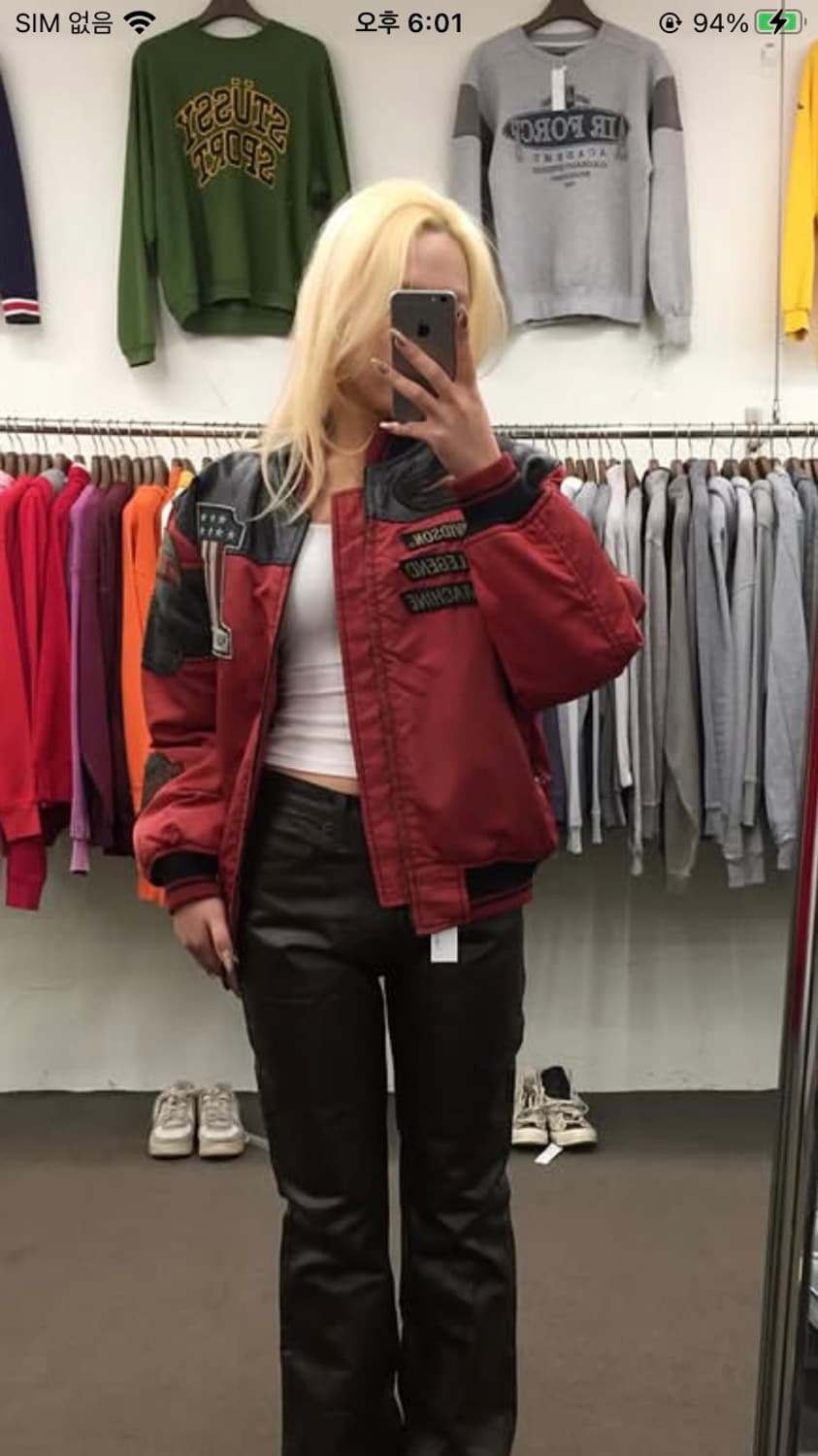 90‘s 할리데이비슨 봄버자켓 상품이미지9