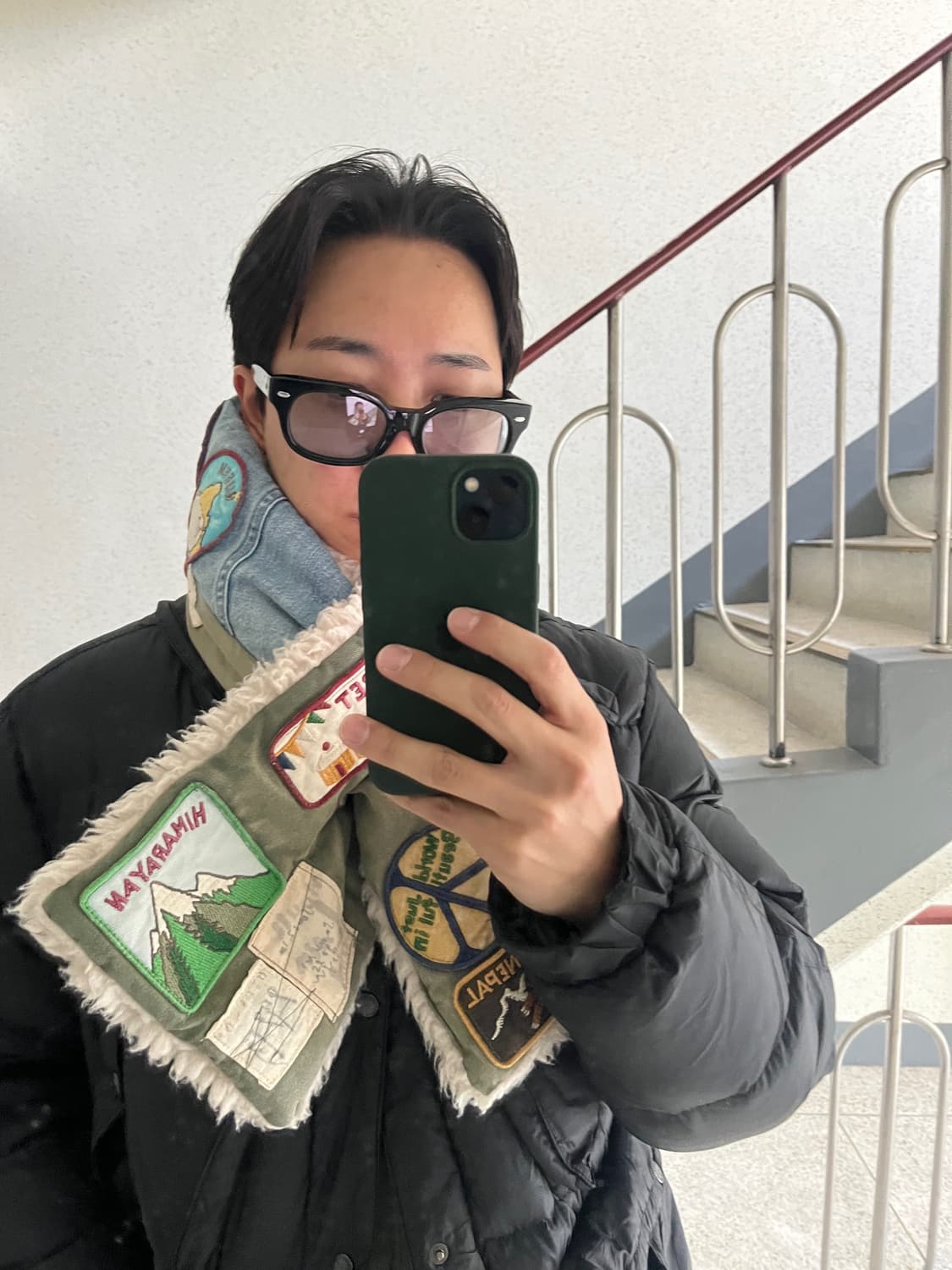 [ F ] Kapital 캐피탈 멀티패치 머플러 상품이미지8