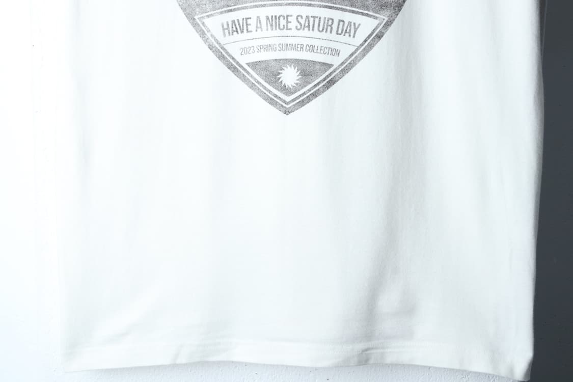(L-XL) 새터 반팔 티셔츠 하트 아이보리 빅로고 한정판-7B9E 상품이미지4