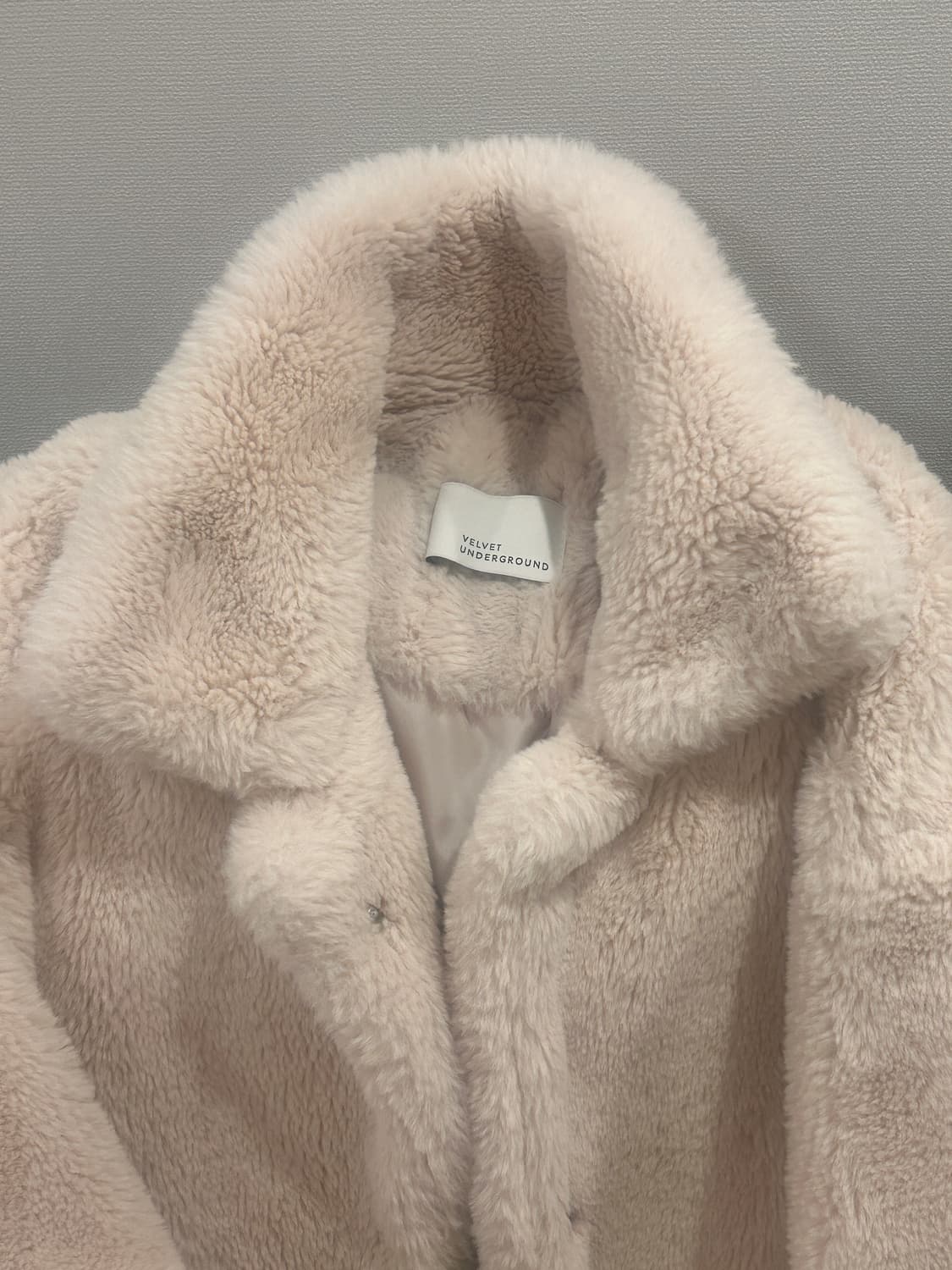 벨벳언더그라운드 에코 퍼 자켓 아이보리 상품이미지3