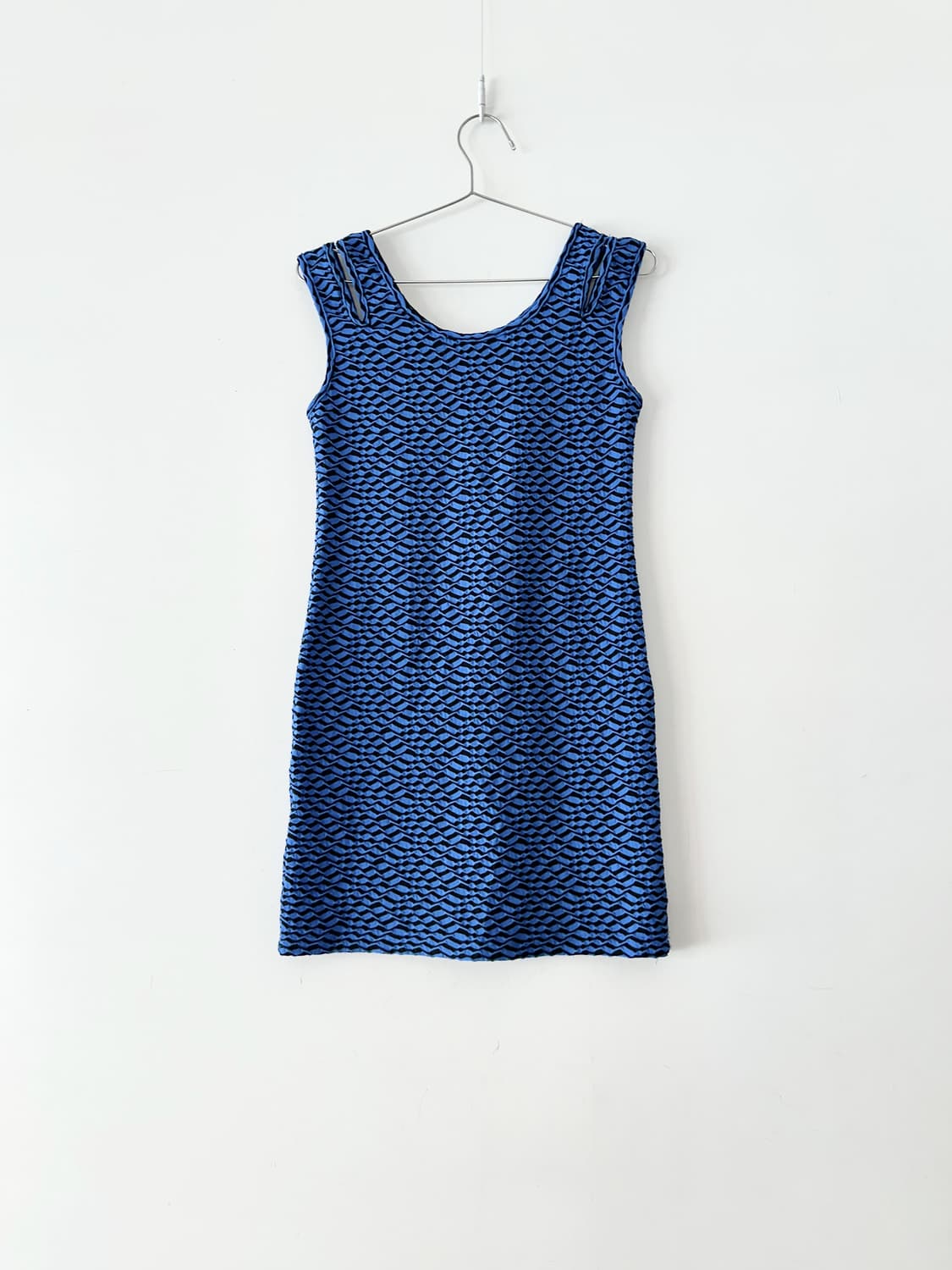 Cold-shoulder top & ops / blue 상품이미지3