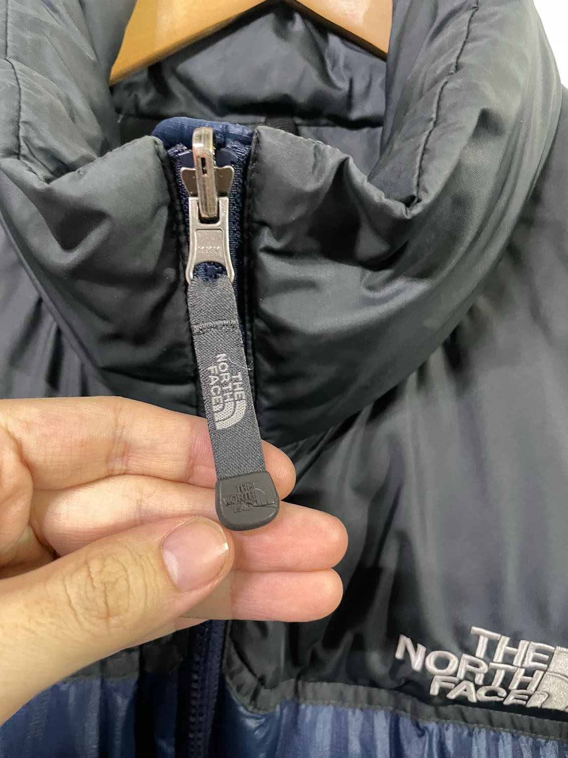 노스페이스 눕시 패딩 점퍼 레어색상 네이비 넉넉100 상품이미지4