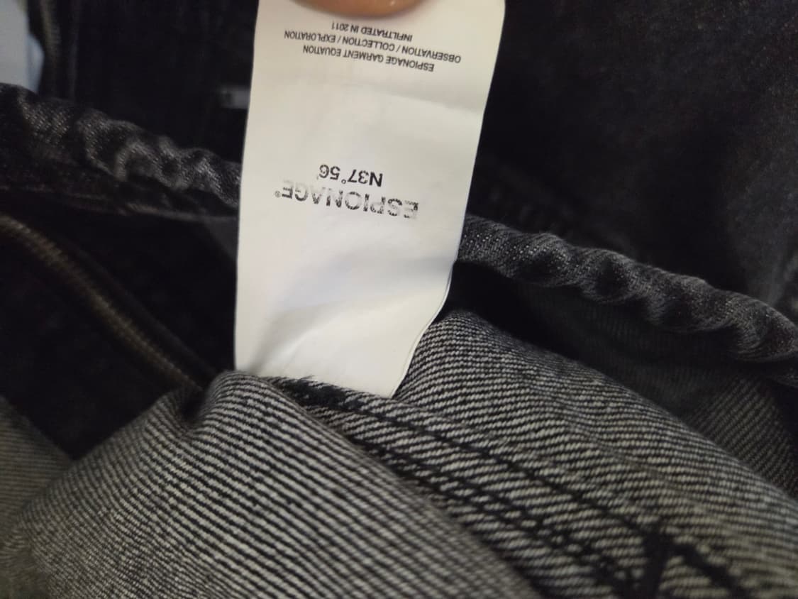 새상품 에스피오나지 데님 워크 자켓 L 상품이미지3