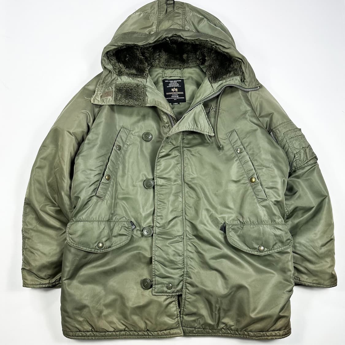 알파인더스트리 올드 빈티지 N3B 야상 파카 L 상품이미지1