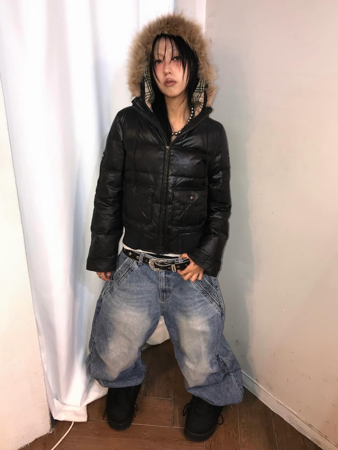 Burberry Nova Check Fur Padded JK 상품이미지2