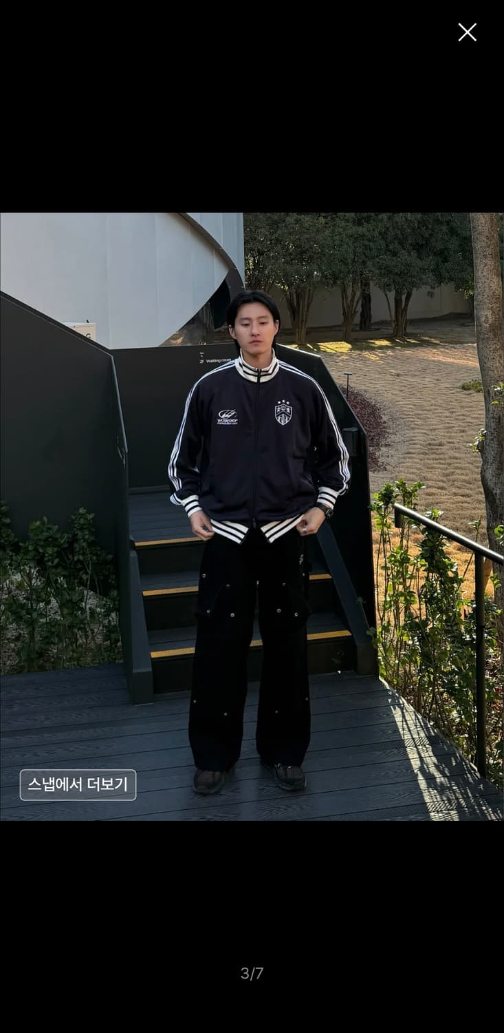 트래블 카펜터 데님 팬츠 블랙 상품이미지3