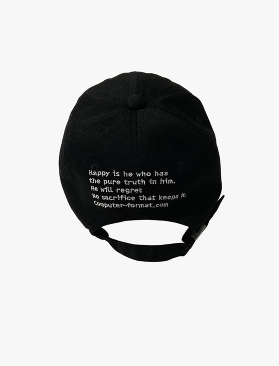 컴퓨터 포맷 볼캡 검정 모자 상품이미지3