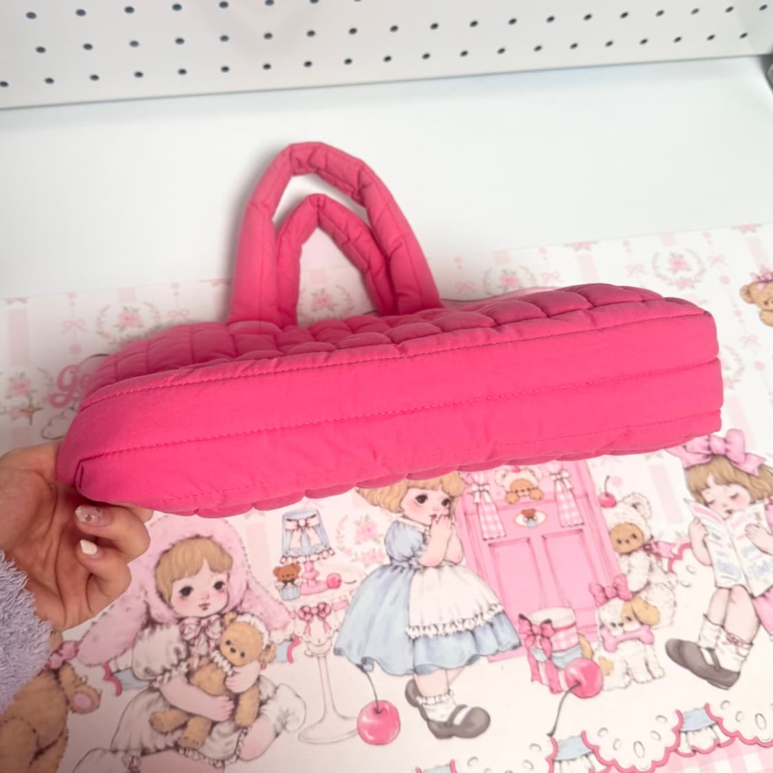 시엔느 패딩백 핑크 상품이미지4