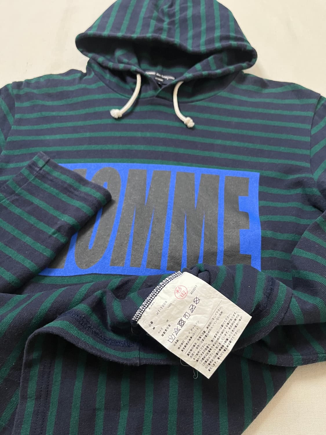 꼼데가르송 옴므 스트라이프 후드티 comme des garcons 상품이미지6