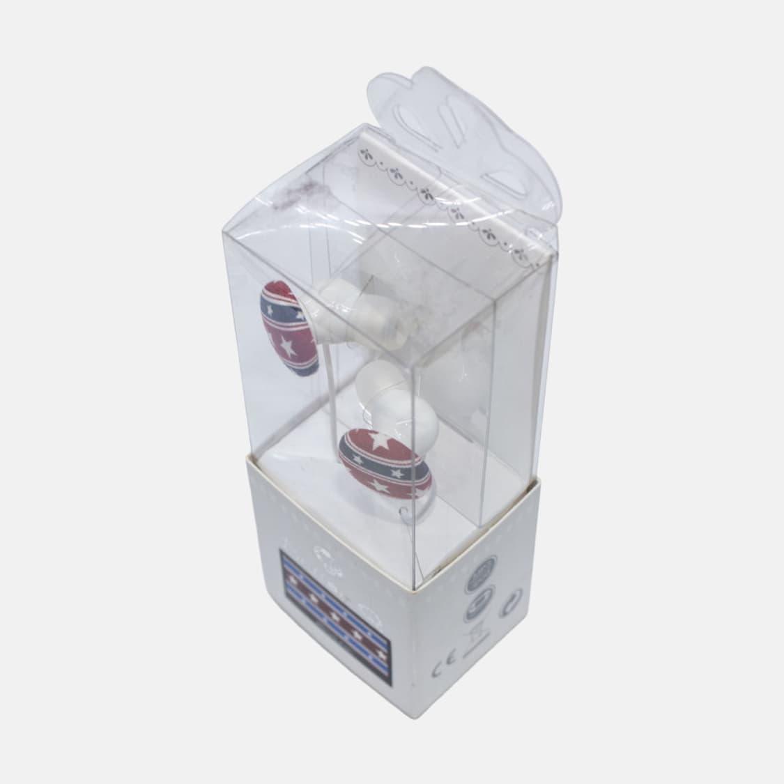 빈티지 고전문구 별 패턴 이어폰 상품이미지3