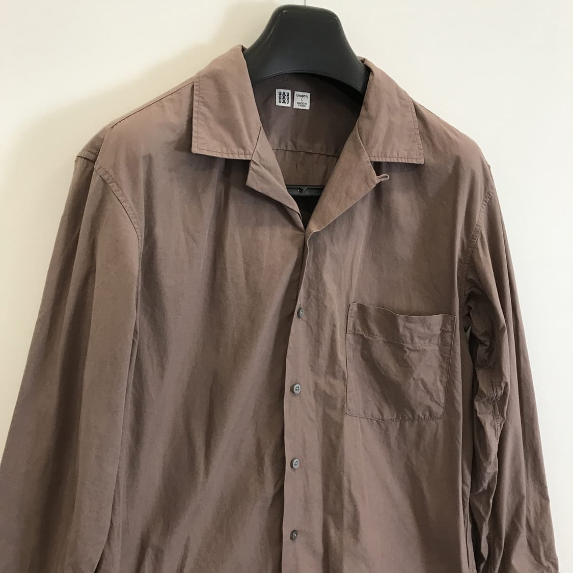 유니클로U 오버사이즈 오픈카라셔츠 [L] 상품이미지2