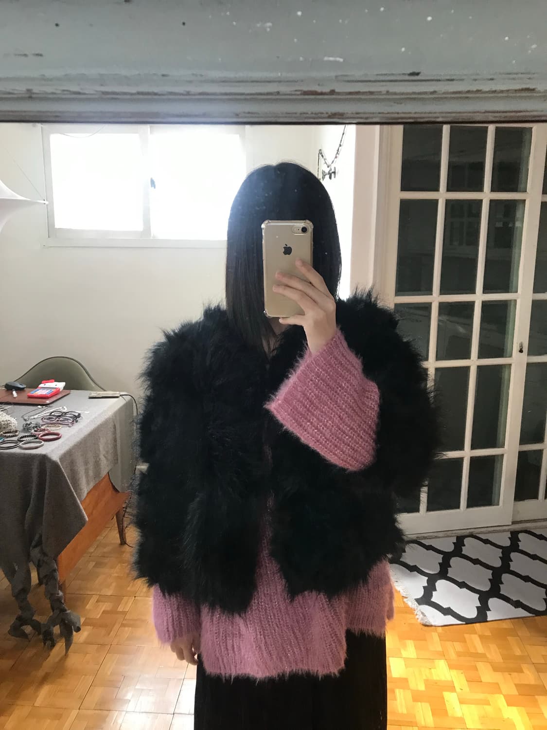 vintage eco fur jacket 상품이미지3