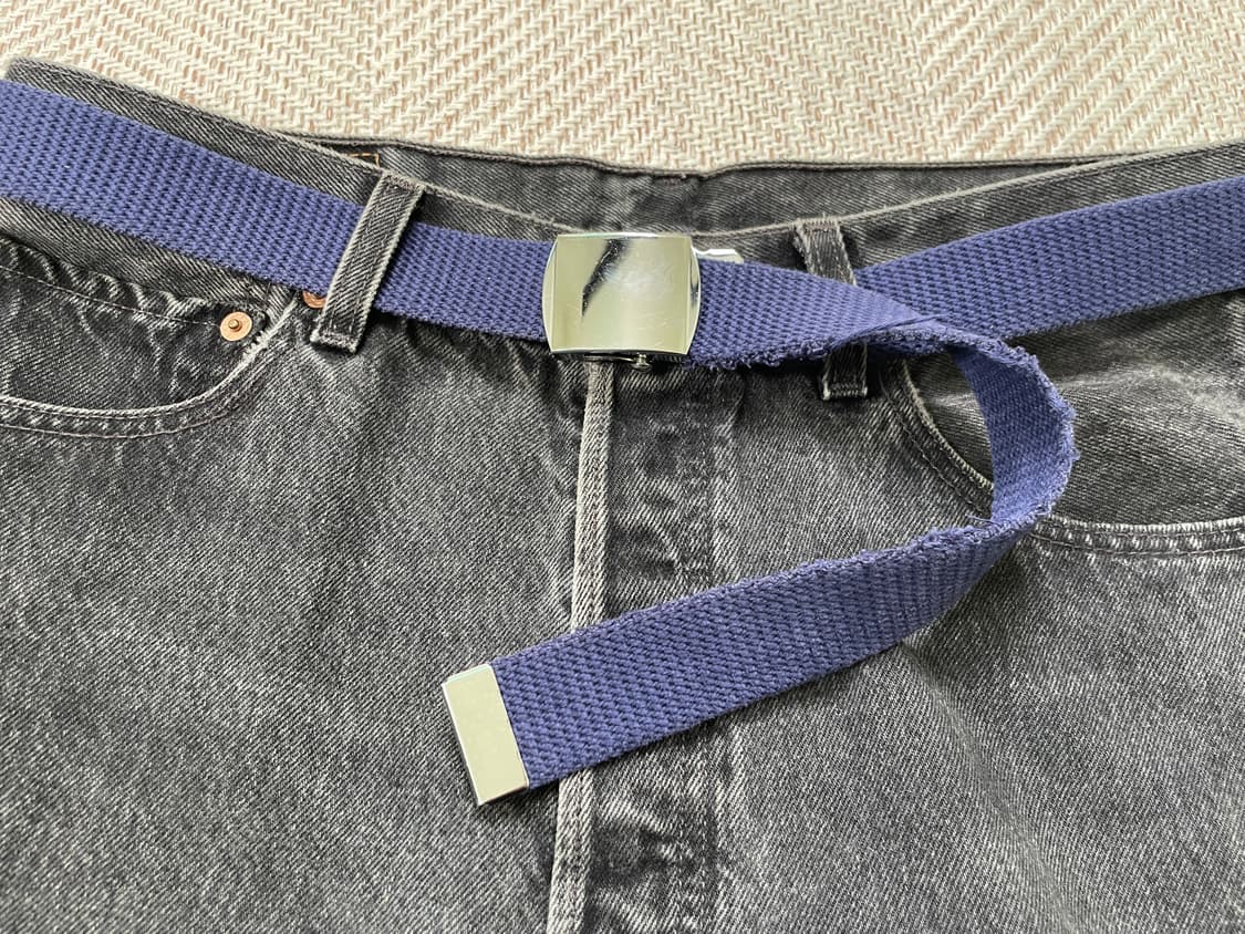 빈티지 실버버클 웨빙 빌트 상품이미지2