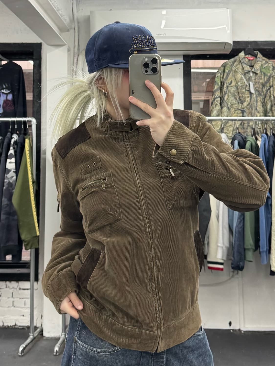 VTG 코듀로이 넥버클 자켓 상품이미지1