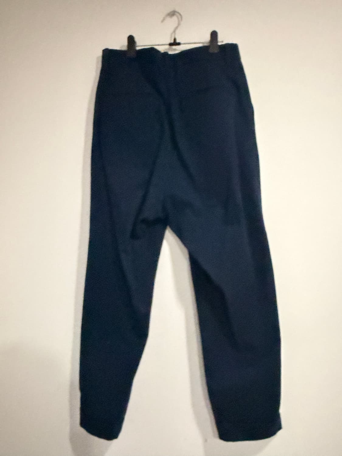 오프닝세레모니 네이비 블루 투턱 와이드 팬츠 상품이미지2