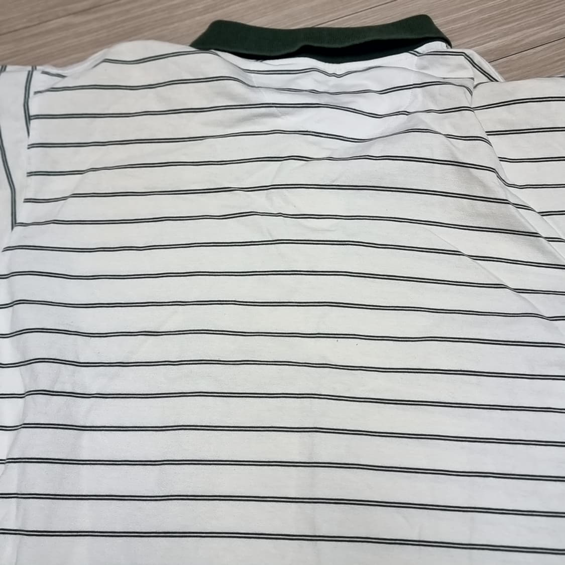 80s 한국제 나이키 스트라이프 반팔 폴로티 U 로고(100) 상품이미지9