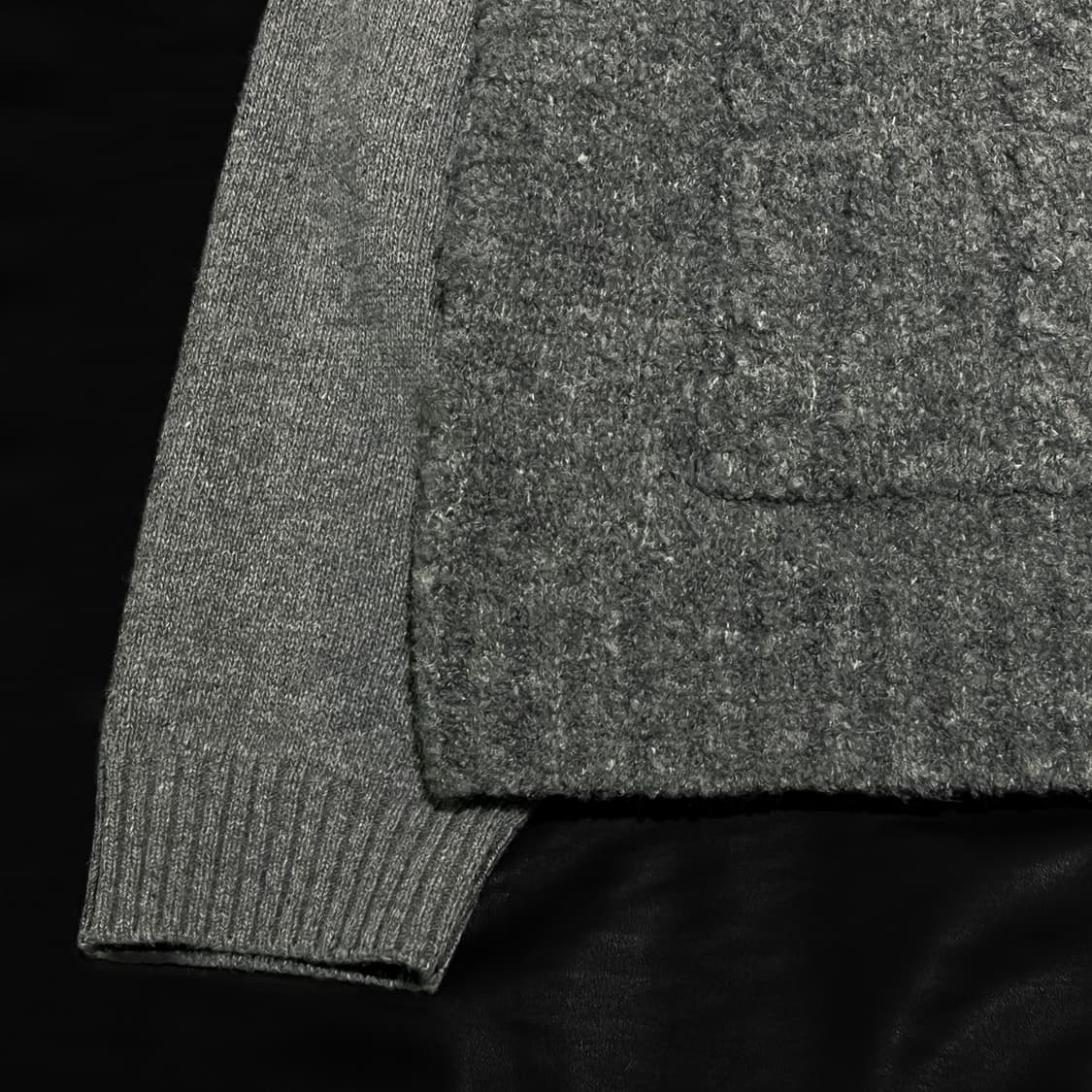 마뗑킴 니트 집업 그레이 상품이미지3