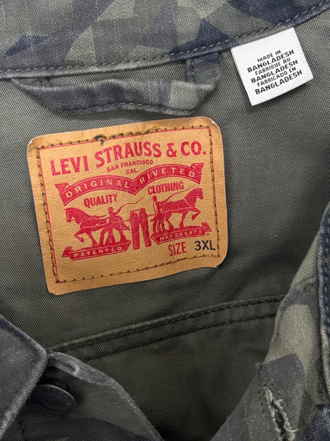 리바이스 카모 트러커 자켓 상품이미지5