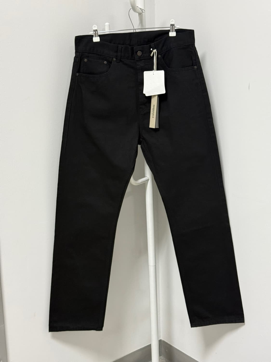 [32] 피어오브갓 에센셜 스트레이트 블랙진 데님 청바지 피오갓  상품이미지7