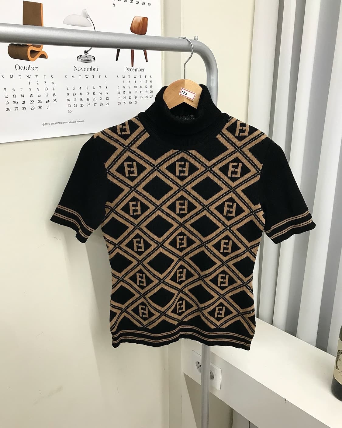 펜디 주카 패턴 목폴라 니트 상품이미지1