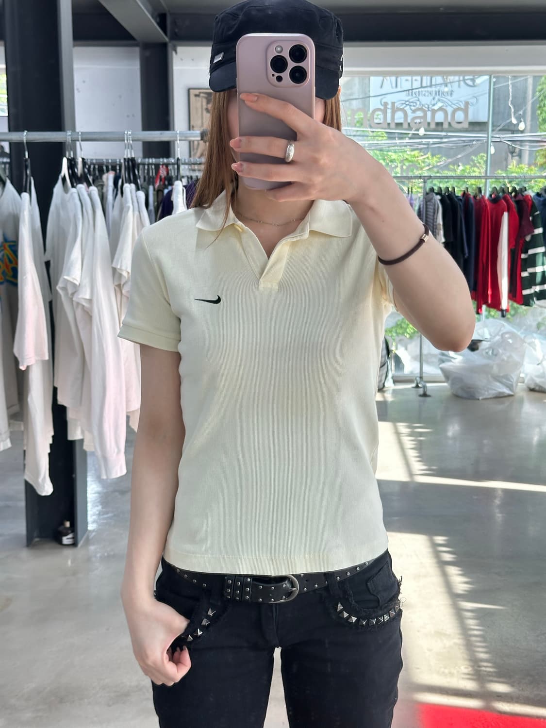 나이키 리브드 버튼 Pk반팔티  상품이미지1