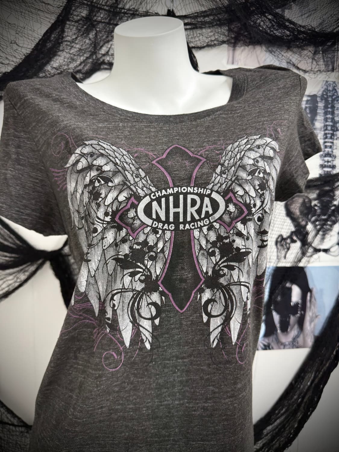 Punk mood skull printing halfsleeve 상품이미지3