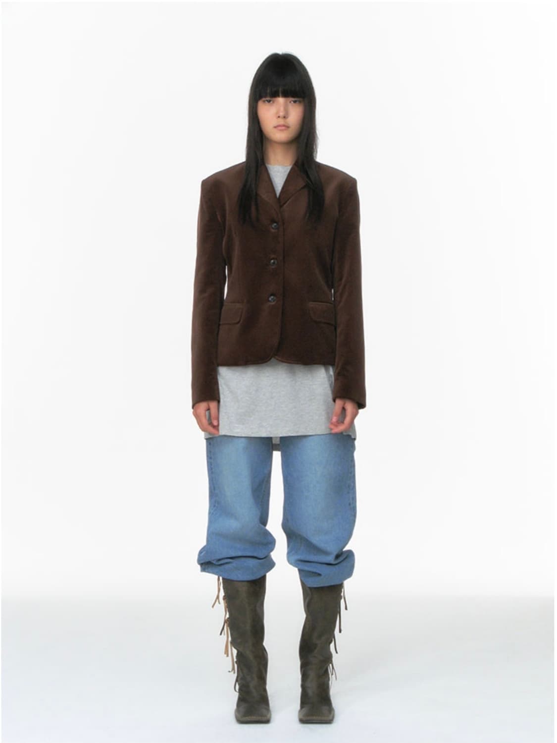 REPOS VELVET SLIM JACKET 상품이미지1