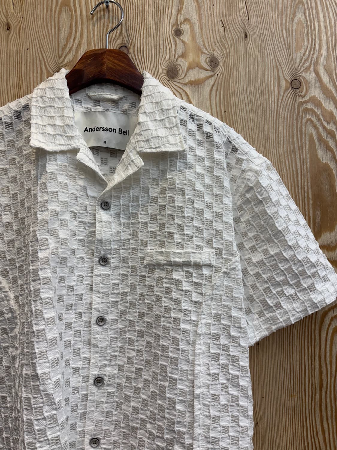 앤더슨벨 시어서커 반팔 셔츠 상품이미지2