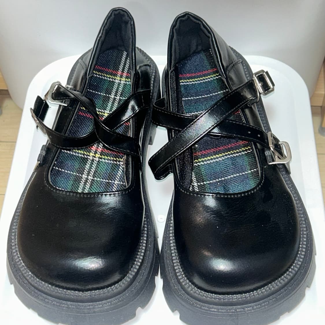 새제품) 청키 플랫폼 메리제인 상품이미지1