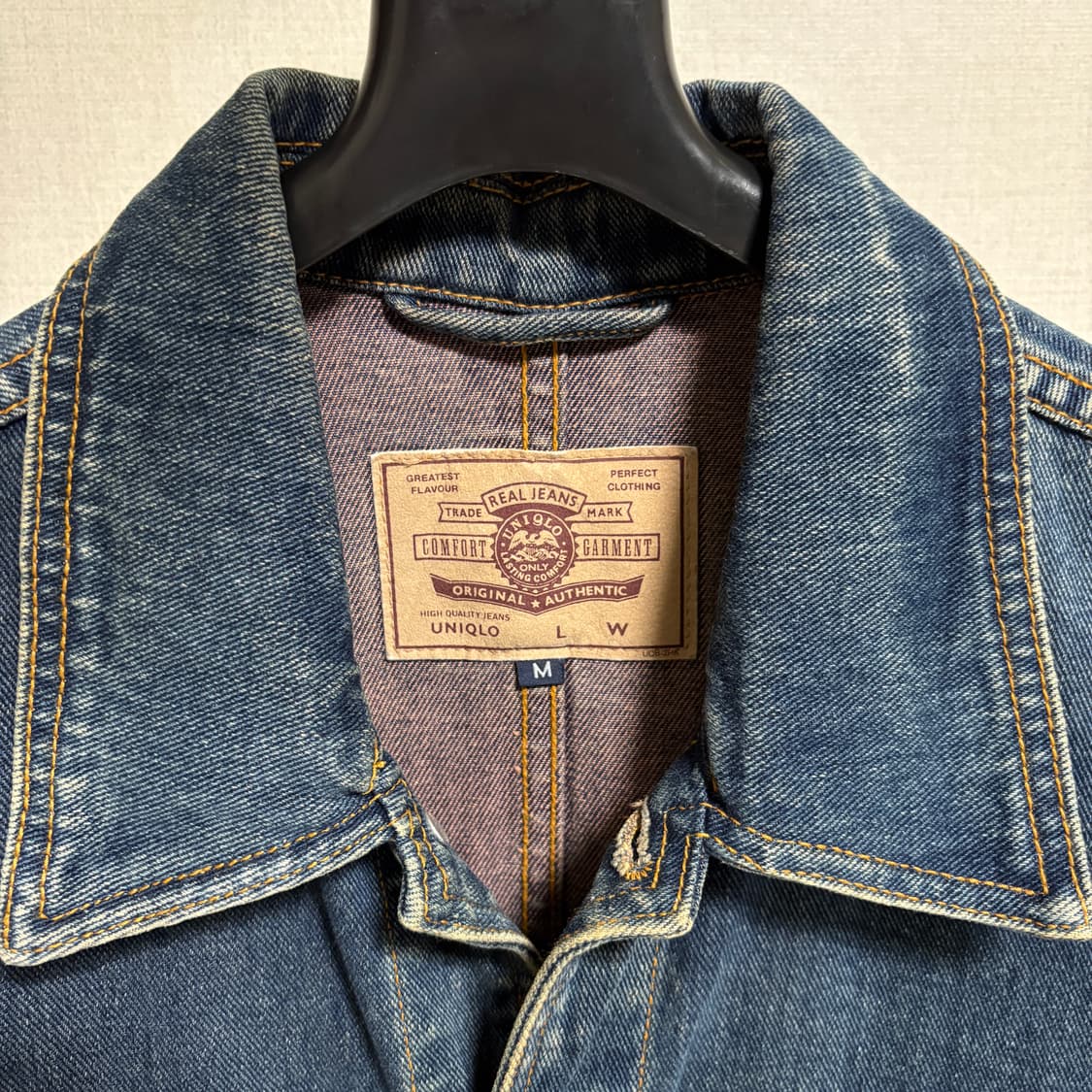 유니클로 데님 초어자켓 / 진청, M 상품이미지4