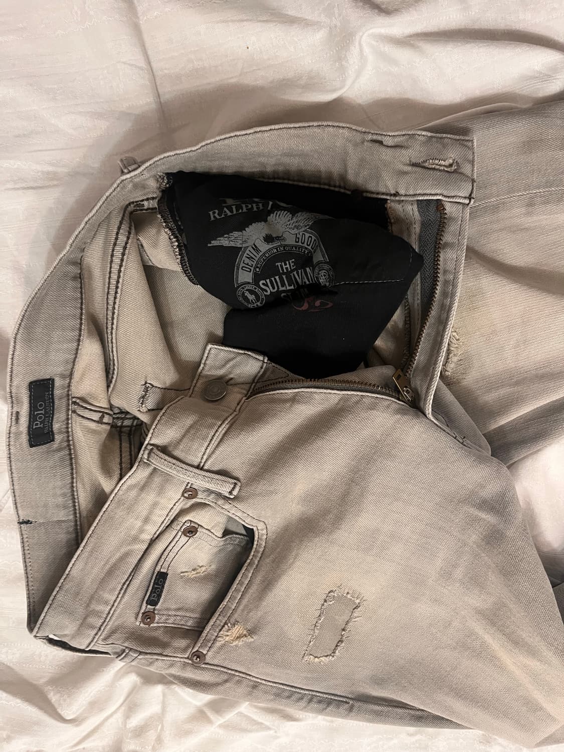 Polo Ralph Lauren white gray patch denim 상품이미지7