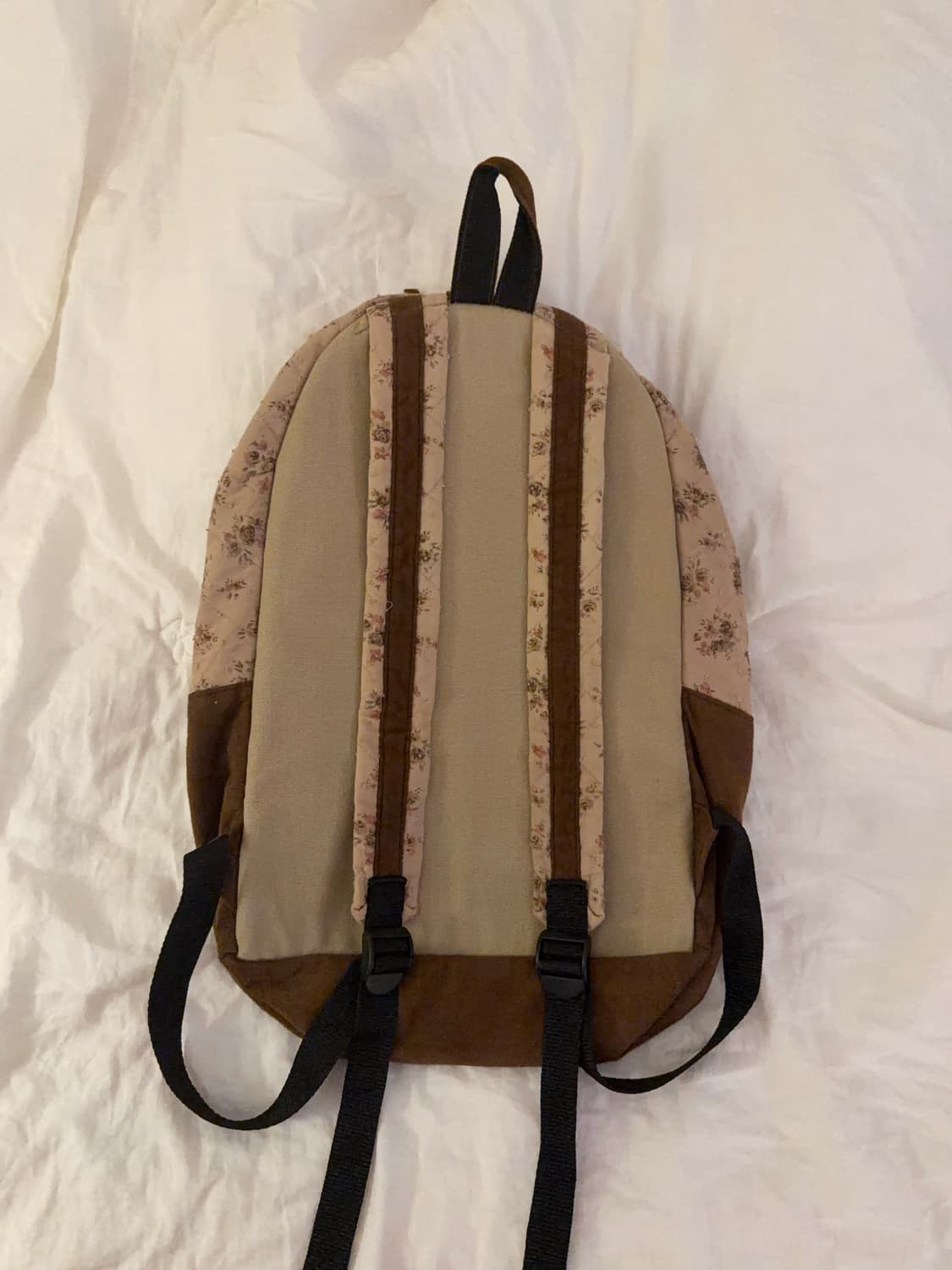 그런지페어리 모리걸 초코 브라운 플라워 밀크티 백팩 하구미 상품이미지10