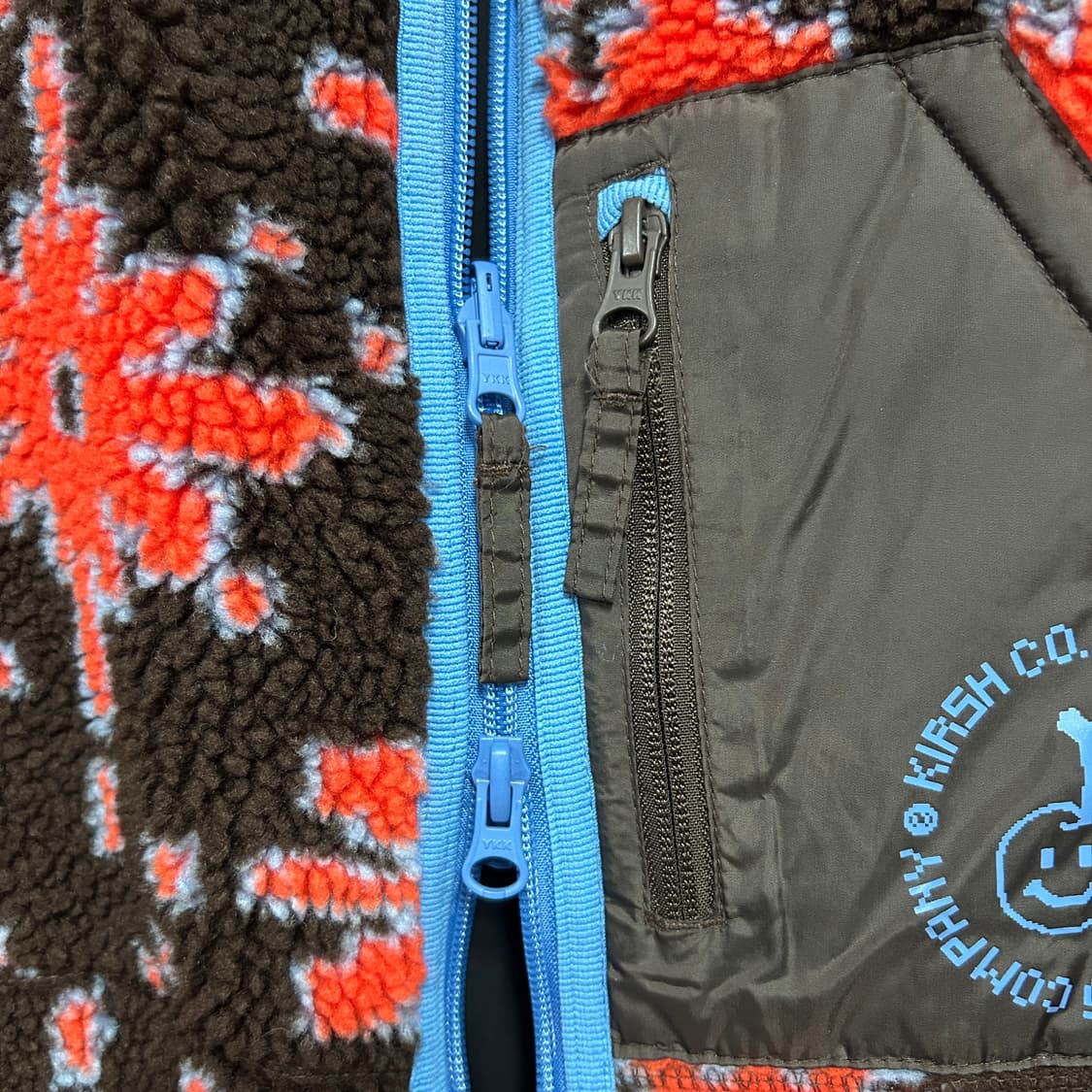 키르시 두들 체리 패턴 플리스 리버시블 자켓 상품이미지7