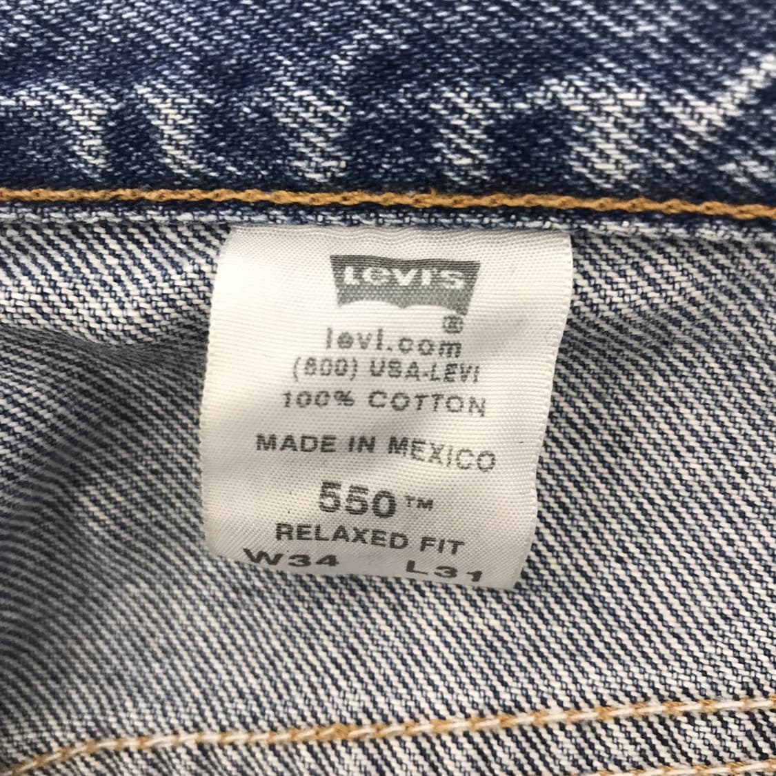리바이스 550 멕시코 데님 청바지 [34인치] 상품이미지5