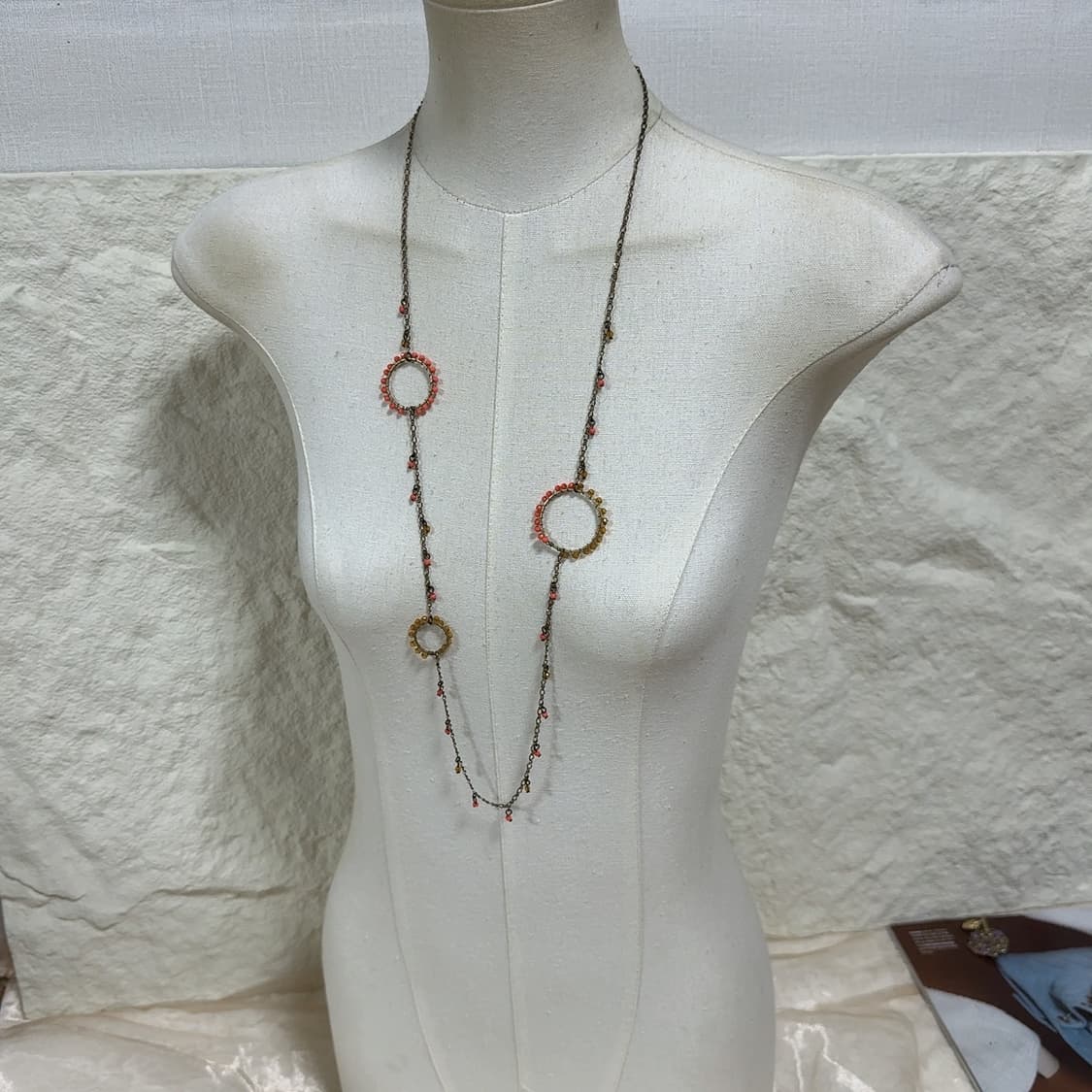 빈티지 ikco 황동 오리엔탈 목걸이 상품이미지1