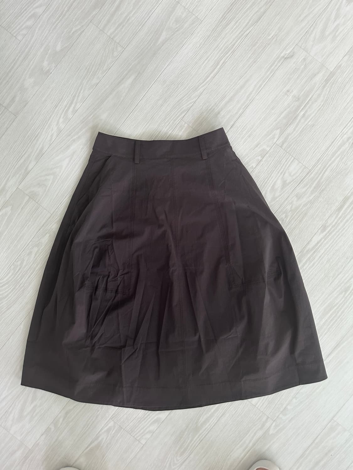 코스 볼류미너스 코튼 미디 스커트 34 브라운 상품이미지2